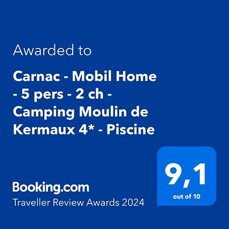 Carnac - Mobil Home - 5 Pers - 2 Ch - Camping Moulin De Kermaux 4* - Piscine Exterior foto